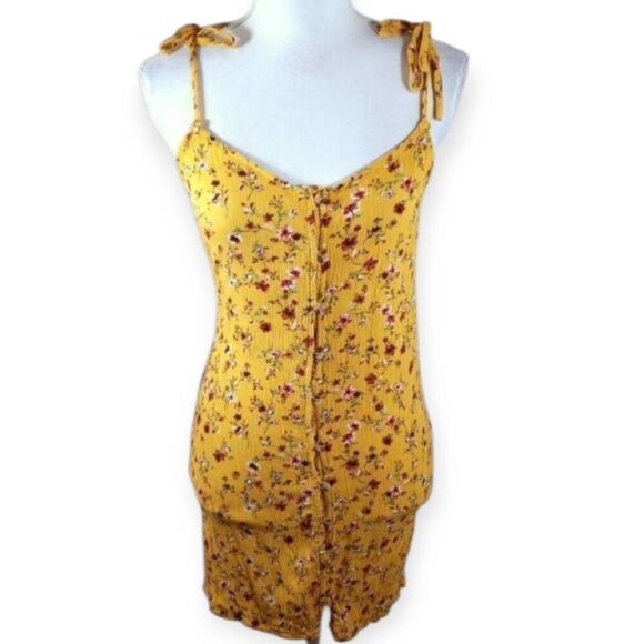 SKY & SPARROW YELLOW FLORAL DRESS SZ.S EUC - Picture 2 of 7